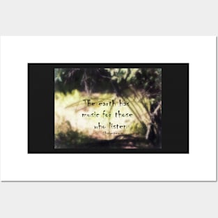 Earth Music Shakespeare Quote nature art Posters and Art